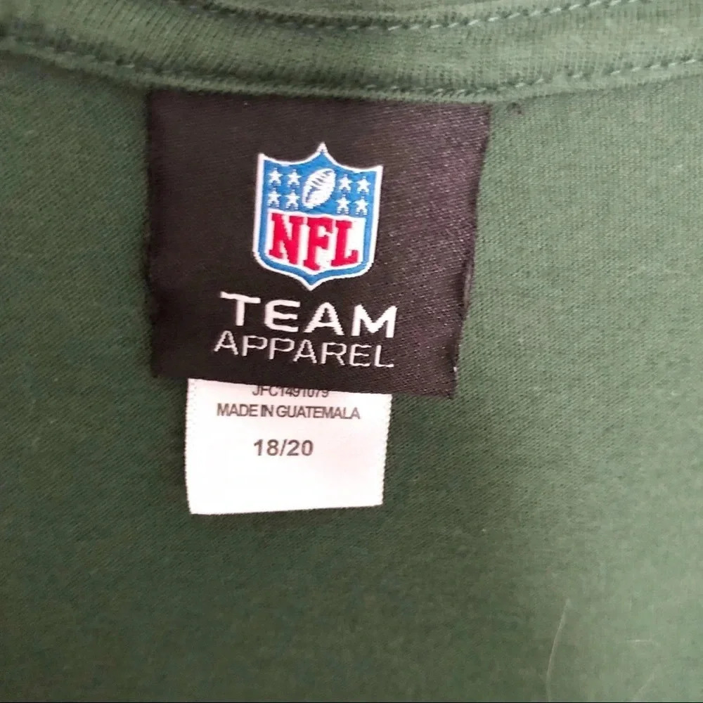🍁 NFL Team Apparel | Green White Silver Jets Tee - Picture 3 of 4
